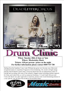 Drum Clinic flyer